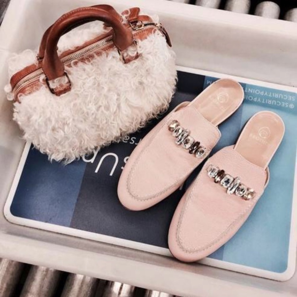 Brother Vellies Sahara Crystal Loafer Slide